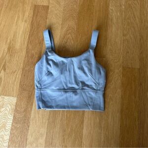lululemon soft blue workout crop top, size 4